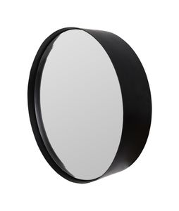 Ronde Spiegel 'Sal' 36cm, kleur zwart