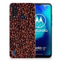 Motorola Moto G8 Power Lite Siliconen Case Koffiebonen - thumbnail