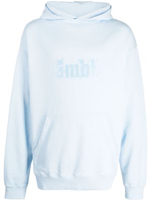 GmbH hoodie en coton à logo imprimé - Bleu