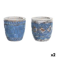 Kaars DKD Home Decor Mediterrane (2 Stuks)
