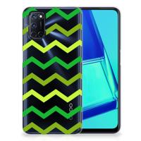 OPPO A52 | A72 | TPU bumper | Zigzag Groen