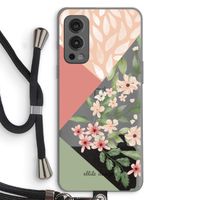 Sweet heaven geometrics: OnePlus Nord 2 5G Transparant Hoesje met koord