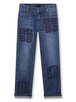 Givenchy Kids jean slim à motif 4G - Bleu