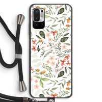 Sweet little flowers: Xiaomi Redmi Note 10 5G Transparant Hoesje met koord