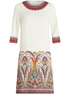 ETRO robe à motif cachemire - Blanc