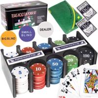 Malatec Pokerset - 200 chips - 92 x 58 cm - compleet pokerspel - texas hold'em poker set Malatec Pokerset - 200 chips - 92 x 58 cm - compleet pokerspel - texas hold'em poker set