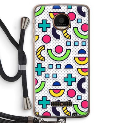 8-bit N°6: Motorola Moto Z Force Transparant Hoesje met koord