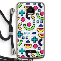 8-bit N°6: Motorola Moto Z Force Transparant Hoesje met koord