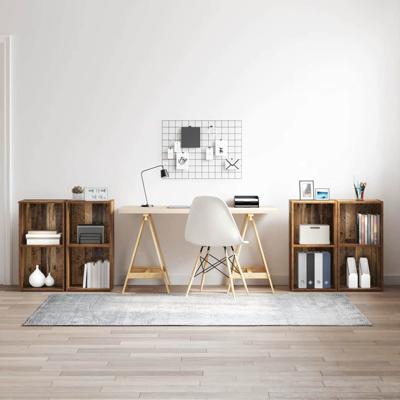 Tv-meubelset 4 pcs Oud hout 37 x 35 x 72 cm Bewerkt hout