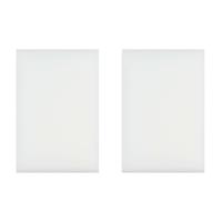 Benson Wonderspons - 2x stuks - wit - 12 cm - melamine - schoonmaken met water