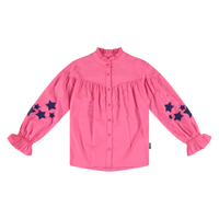 Vinrose Meisjes blouse - Roze carnation - thumbnail