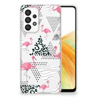 Samsung Galaxy A33 5G | TPU Hoesje | Flamingo Triangle