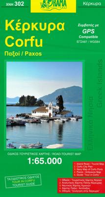 Wegenkaart - landkaart - Fietskaart 302 Corfu - Korfoe | Orama