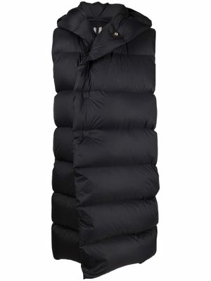 Rick Owens doudoune à design sans manches - Noir