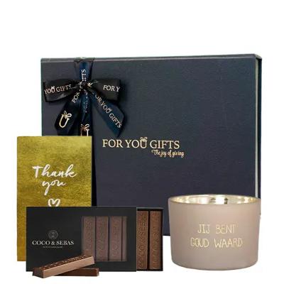 Giftbox 'Thank you, Je bent goud waard' | FOR YOU GIFTS
