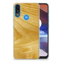 Motorola Moto E7/E7i Power | Bumper Hoesje | Licht Hout