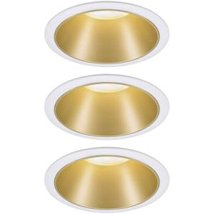 Paulmann 93406 Cole Coin Inbouwlamp Set van 3 stuks LED 6.50 W Wit, Goud