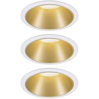 Paulmann 93406 Cole Coin Inbouwlamp Set van 3 stuks LED 6.50 W Wit, Goud