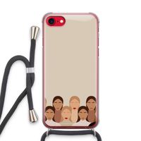 Girls girls girls: iPhone SE 2020 Transparant Hoesje met koord