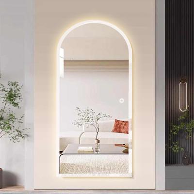 Passpiegel met LED Verlichting en Verwarming 100x180cm - Afimera Tuba - Randloos - Wandspiegel voor Woonkamer en Badkamer - Rondboog Vorm - Touch Bediening - Dimbaar - Aanpasbare Lichtkleur Passpiegel met LED Verlichting en Verwarming 100x180cm - Afimera Tuba - Randloos - Wandspiegel voor Woonkamer en Badkamer - Rondboog Vorm - Touch Bediening - Dimbaar - Aanpasbare Lichtkleur