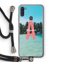 Pacific Dream: Samsung Galaxy A11 Transparant Hoesje met koord