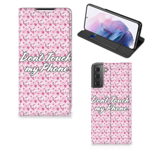 Samsung Galaxy S21 Plus Design Case Flowers Pink DTMP