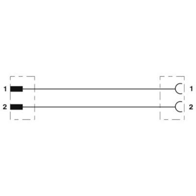Phoenix Contact 1410759 Sensor/actuator aansluitkabel Aantal polen (sensoren): 2 0.60 m 1 stuk(s)