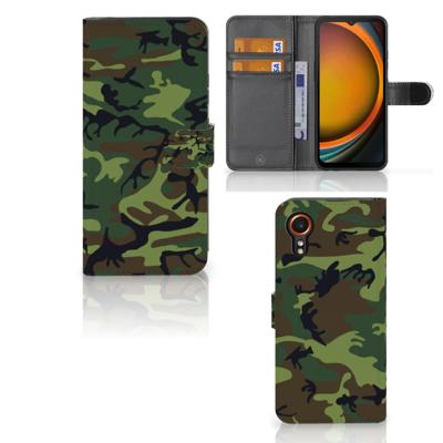Samsung Galaxy Xcover 7 | Telefoon Hoesje | Army Dark