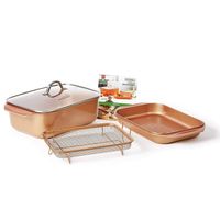 Livington Copperline WonderCooker - 14-in-1 keukenset - braadpan, grillpan, slowcooker en meer - Kookset - thumbnail