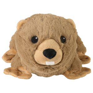 Warmies Warmte/magnetron opwarm knuffel - Bever - bruin - 37 cm - pittenzak - Opwarmknuffels