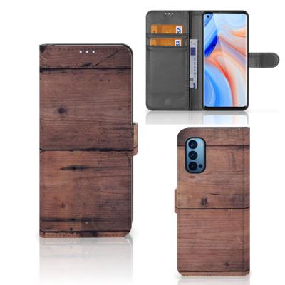 OPPO Reno 4 Pro 5G | Book Style Case | Old Wood
