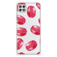 Samsung Galaxy A22 5G | Siliconen Case | Pink Macarons