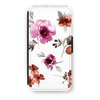 Geschilderde bloemen: iPhone 8 Flip Hoesje - thumbnail