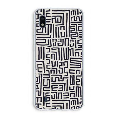 Moroccan Print: Samsung Galaxy A10 Transparant Hoesje