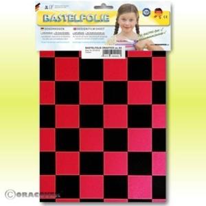 Oracover 47-027-071-B Plakfolie Orastick Fun 3 (l x b) 300 mm x 208 mm Parelmoer, Rood, Zwart