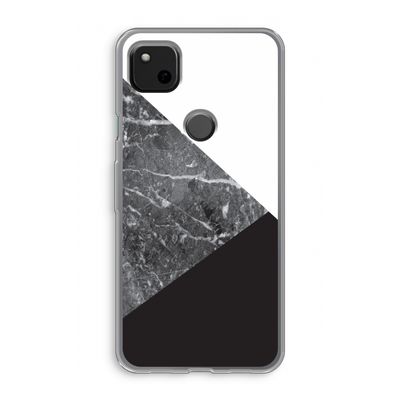 Combinatie marmer: Google Pixel 4a Transparant Hoesje