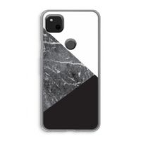 Combinatie marmer: Google Pixel 4a Transparant Hoesje