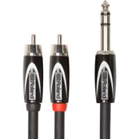 Roland RCC-5-TR2RV2 verloopkabel 1x 6.35mm TRS naar 2x RCA  1.5 meter - thumbnail