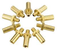 Unbranded Ventielnippel frans m/rand koper ds a 10