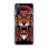 Tiger and Rattlesnakes: Sony Xperia 10 III Transparant Hoesje