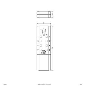 EVN FHS815 Afstandsbediening FHS815 1 stuk(s)