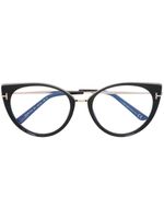 TOM FORD Eyewear lunettes de vue à monture papillon - Noir - thumbnail