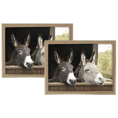 Mars & More Schootkussen Laptray - 2x - ezels print - laptray - 43 x 33 cm - Dienblad
