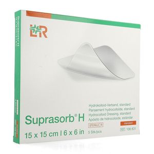 Suprasorb H Hydrocol. Standard 15x15cm 5 108831