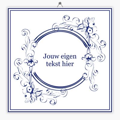 Delfts Blauw tegeltje kitsch