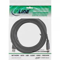 InLine 4043718233991 USB-kabel 5 m USB 3.2 Gen 1 (3.1 Gen 1) USB A Zwart - thumbnail