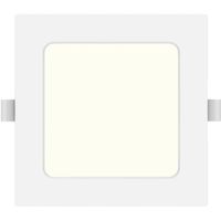 LED Downlight Pro - Aigi Trinko - Inbouw Vierkant 6W - Natuurlijk Wit 4000K - Mat Wit - Kunststof - 120mm