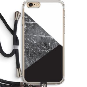 Combinatie marmer: iPhone 6 PLUS / 6S PLUS Transparant Hoesje met koord