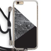 Combinatie marmer: iPhone 6 PLUS / 6S PLUS Transparant Hoesje met koord