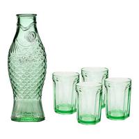 SERAX - Paola Navone - Fish & Fish Karaf incl. 4 Glazen - Groen